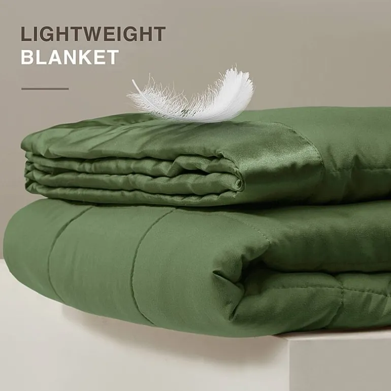 Madison Park Prospect Lightweight Down Alternative Blanket with Satin Trim