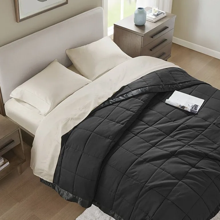 Madison Park Prospect Lightweight Down Alternative Blanket with Satin Trim