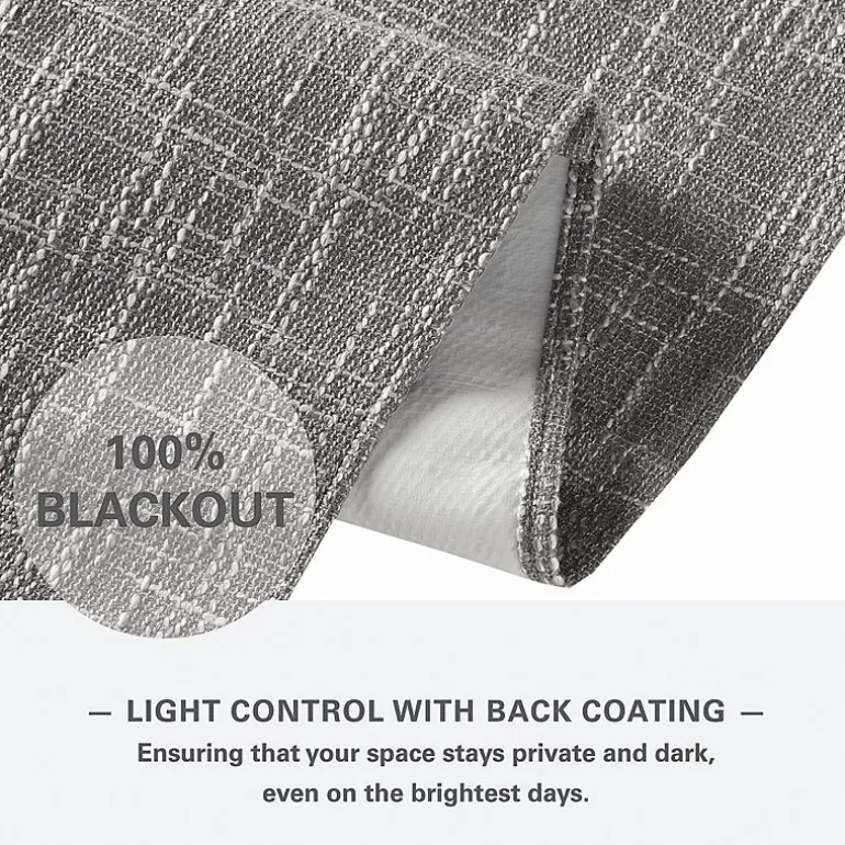 Madison Park Quincy Cordless 100% Blackout Roman Shade