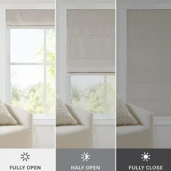 Madison Park Quincy Cordless 100% Blackout Roman Shade