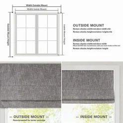 Madison Park Quincy Cordless 100% Blackout Roman Shade