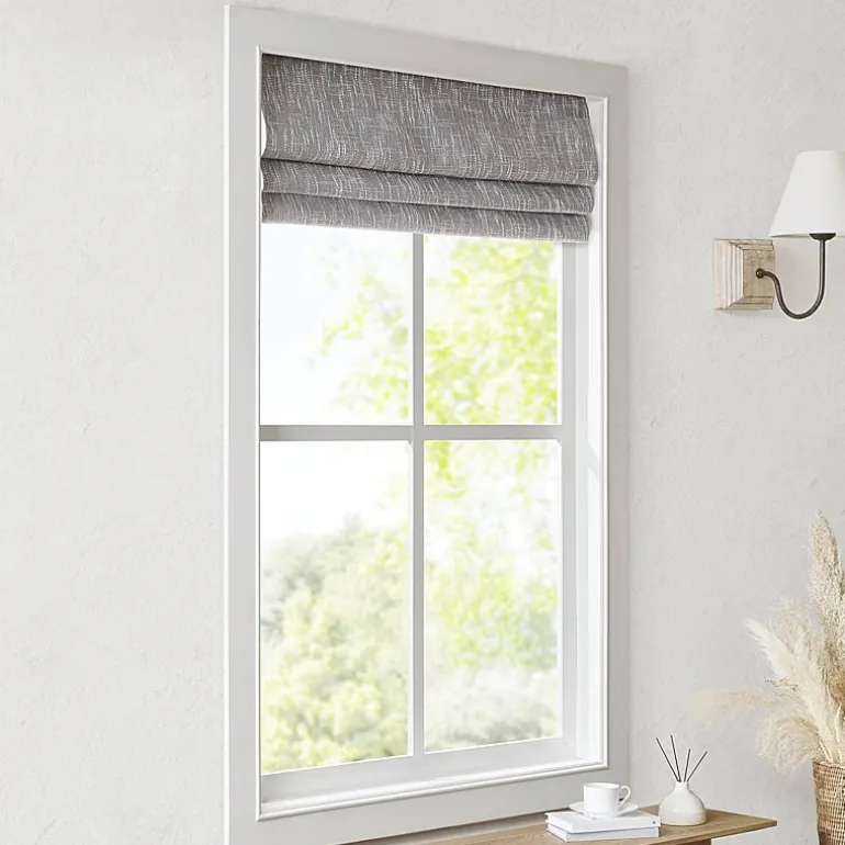Madison Park Quincy Cordless 100% Blackout Roman Shade