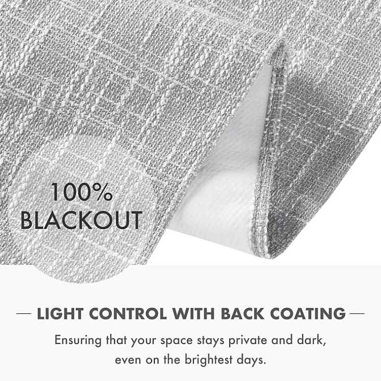 Madison Park Quincy Cordless 100% Blackout Roman Shade