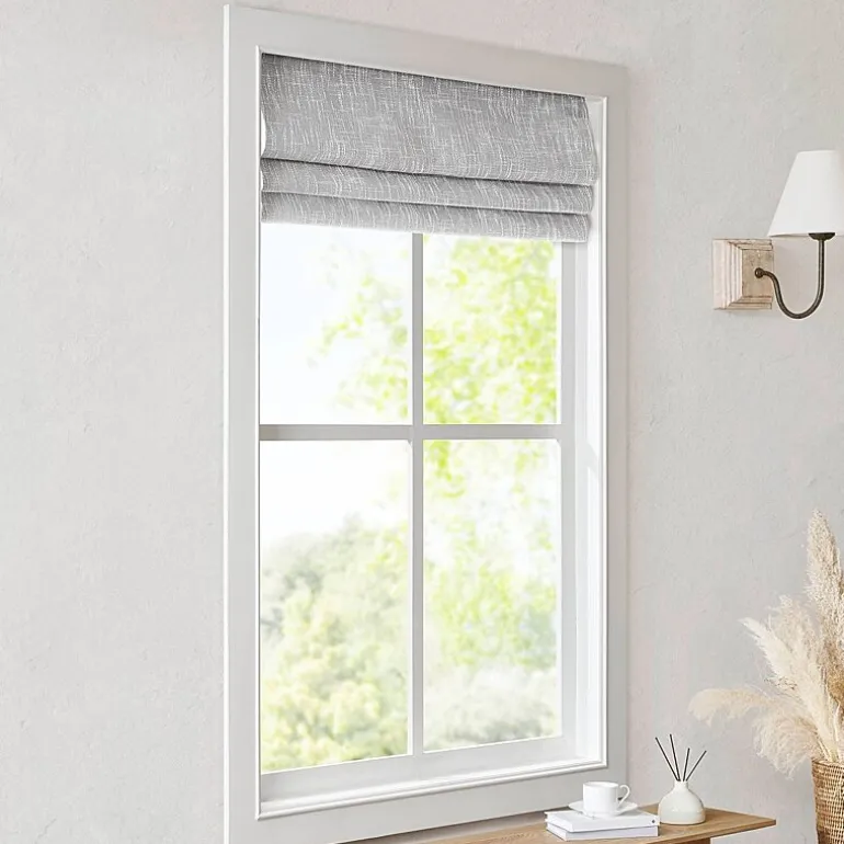 Madison Park Quincy Cordless 100% Blackout Roman Shade