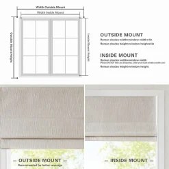 Madison Park Quincy Cordless 100% Blackout Roman Shade
