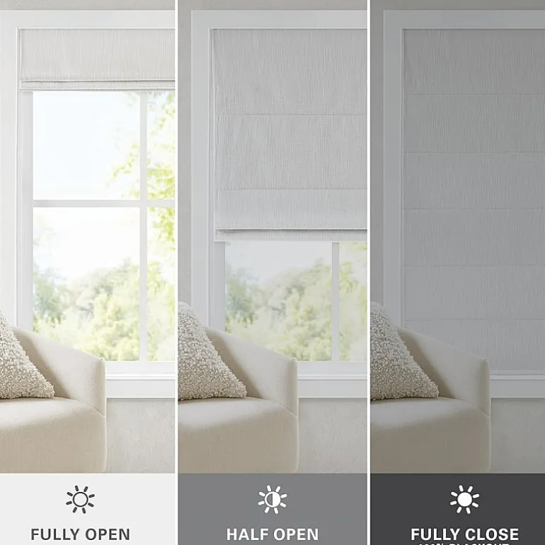 Madison Park Quincy Cordless 100% Blackout Roman Shade