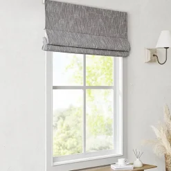 Madison Park Quincy Cordless 100% Blackout Roman Shade