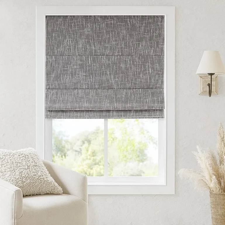Madison Park Quincy Cordless 100% Blackout Roman Shade