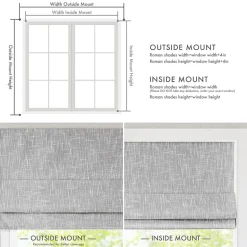 Madison Park Quincy Cordless 100% Blackout Roman Shade