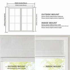 Madison Park Quincy Cordless 100% Blackout Roman Shade