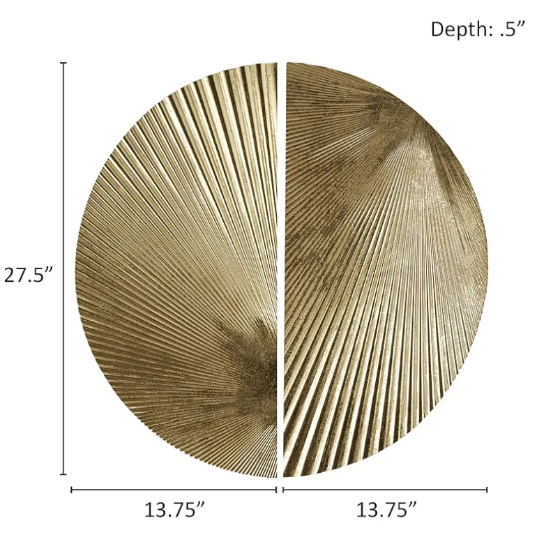 Madison Park 27.5 Radiant Half-Moon 2-pc. Wall Art Set