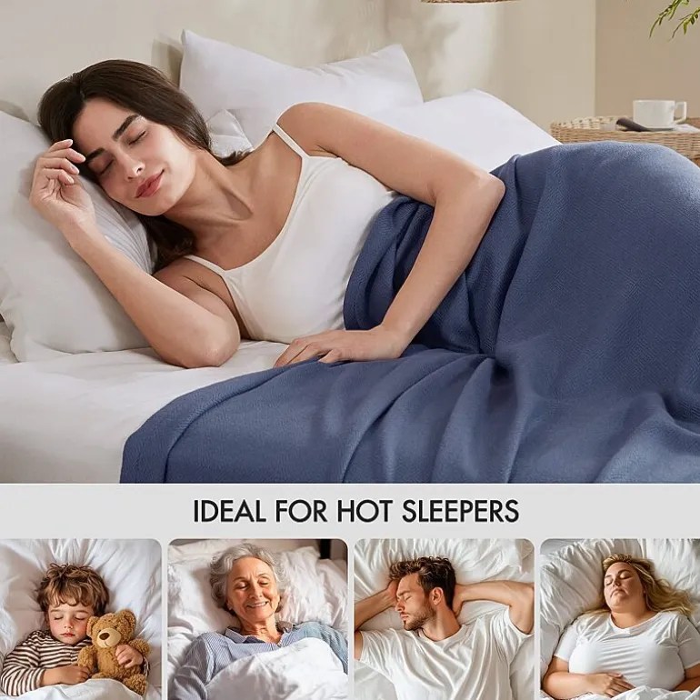 Madison Park Rayon from Bamboo Natural Cooling Breathable Cotton Blanket