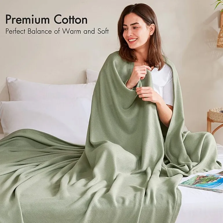 Madison Park Rayon from Bamboo Natural Cooling Breathable Cotton Blanket