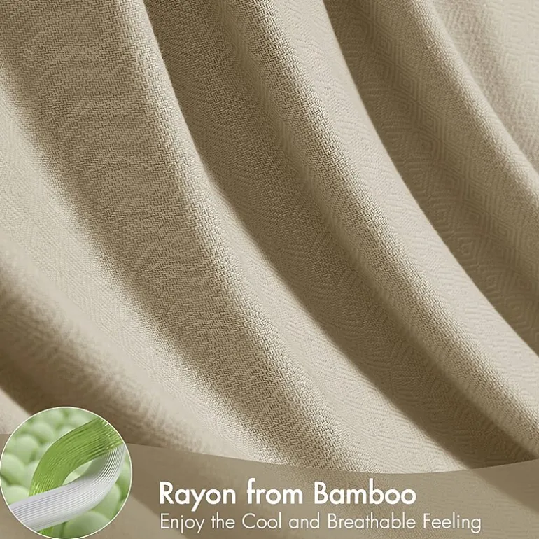 Madison Park Rayon from Bamboo Natural Cooling Breathable Cotton Blanket