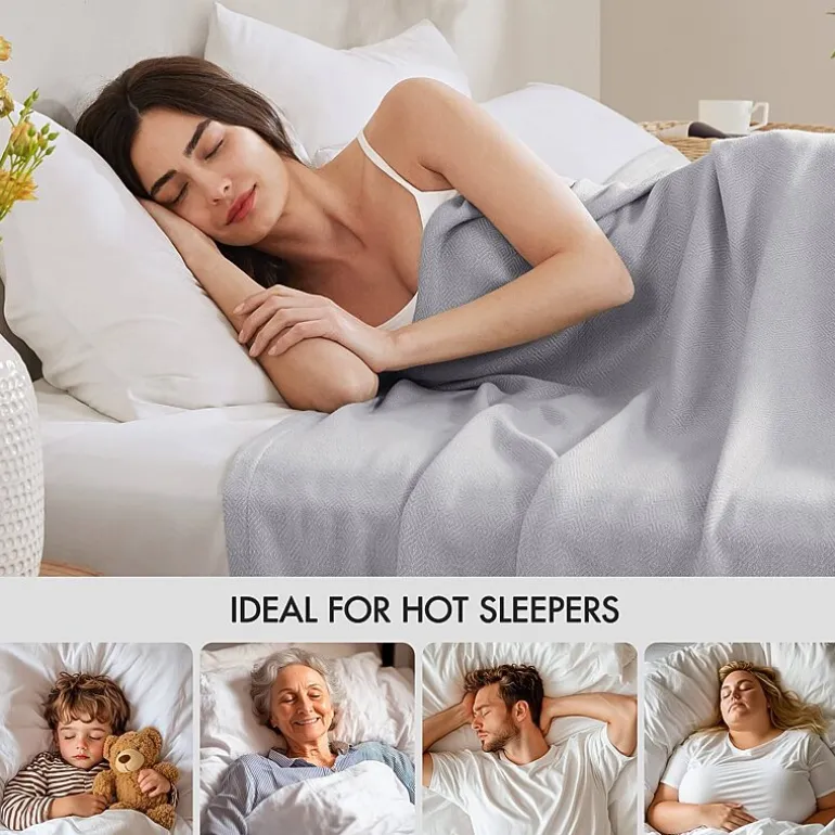 Madison Park Rayon from Bamboo Natural Cooling Breathable Cotton Blanket