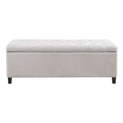 Madison Park Sasha Tufted Top Storage Bench
