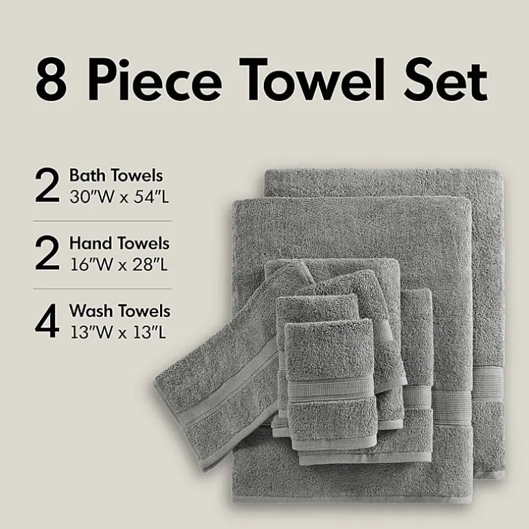 Madison Park Signature 800GSM 8-pc. Bath Towel Set