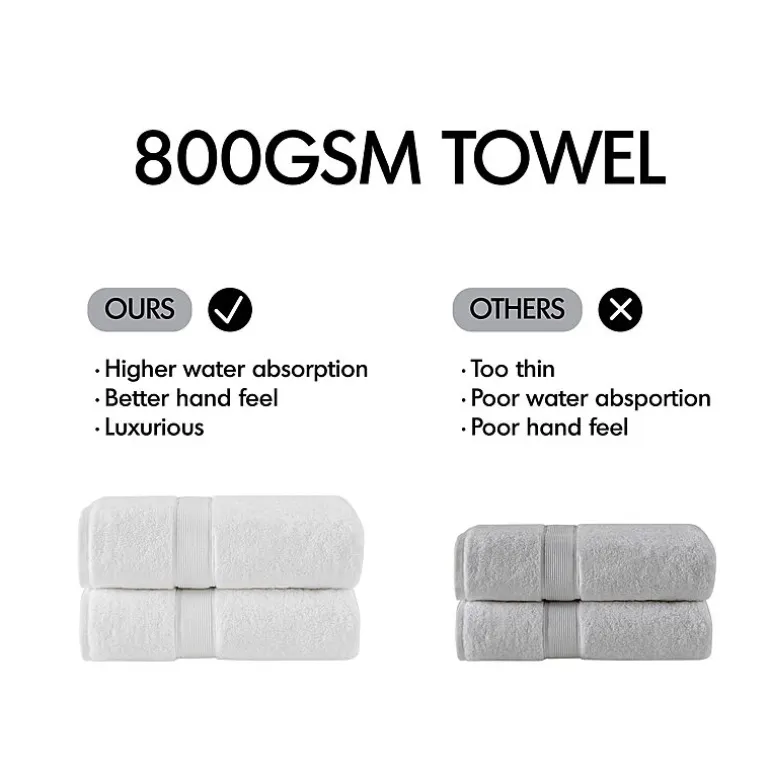 Madison Park Signature 800GSM 8-pc. Bath Towel Set