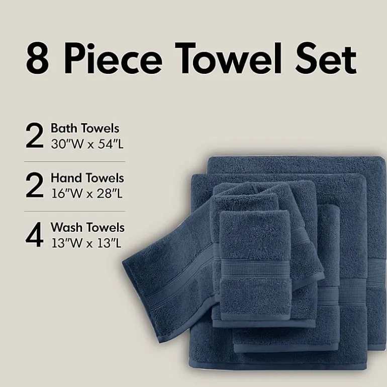 Madison Park Signature 800GSM 8-pc. Bath Towel Set