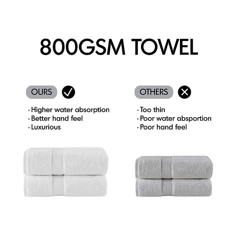 Madison Park Signature 800GSM 8-pc. Bath Towel Set