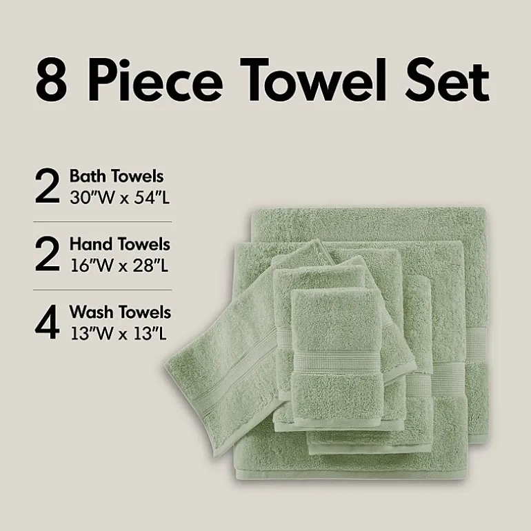 Madison Park Signature 800GSM 8-pc. Bath Towel Set