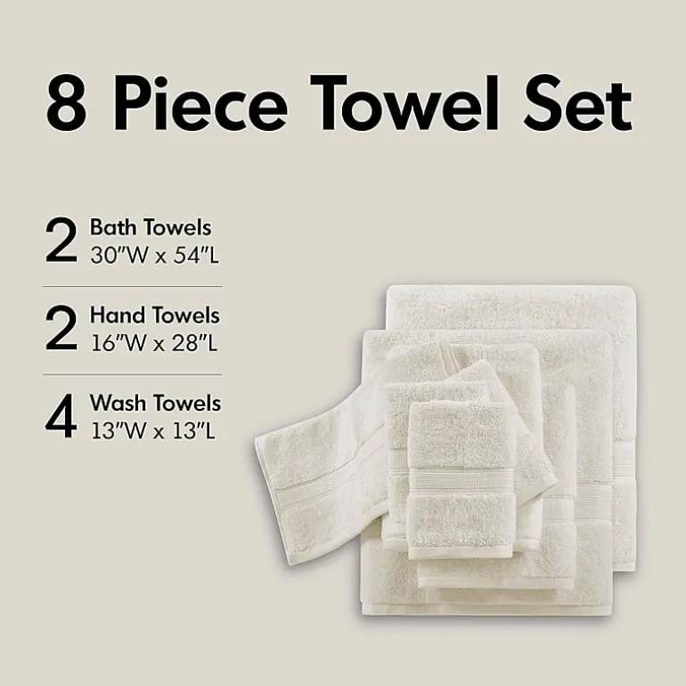 Madison Park Signature 800GSM 8-pc. Bath Towel Set