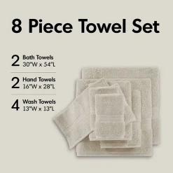Madison Park Signature 800GSM 8-pc. Bath Towel Set
