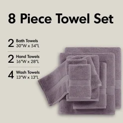 Madison Park Signature 800GSM 8-pc. Bath Towel Set