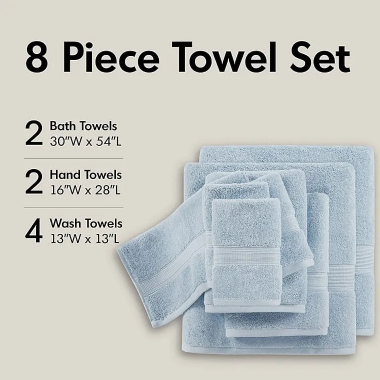 Madison Park Signature 800GSM 8-pc. Bath Towel Set