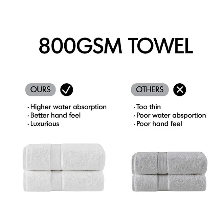 Madison Park Signature 800GSM 8-pc. Bath Towel Set
