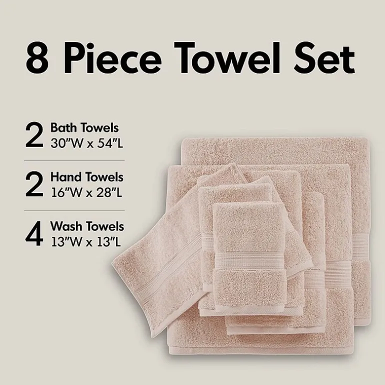 Madison Park Signature 800GSM 8-pc. Bath Towel Set