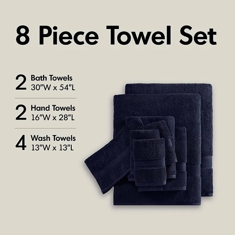 Madison Park Signature 800GSM 8-pc. Bath Towel Set