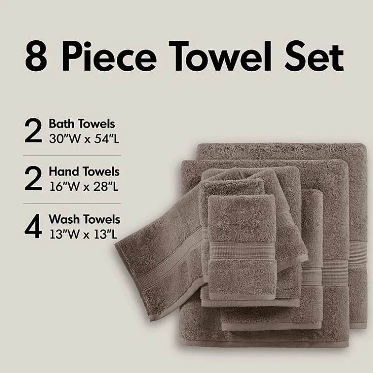 Madison Park Signature 800GSM 8-pc. Bath Towel Set