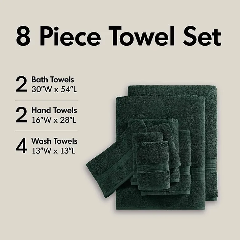Madison Park Signature 800GSM 8-pc. Bath Towel Set