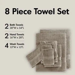 Madison Park Signature 800GSM 8-pc. Bath Towel Set