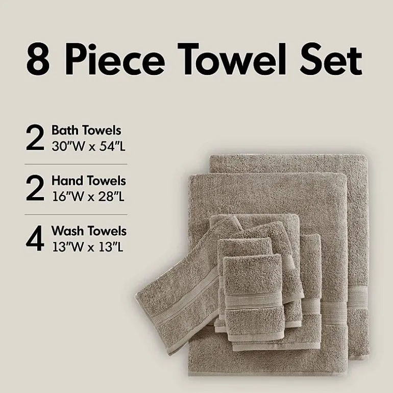 Madison Park Signature 800GSM 8-pc. Bath Towel Set