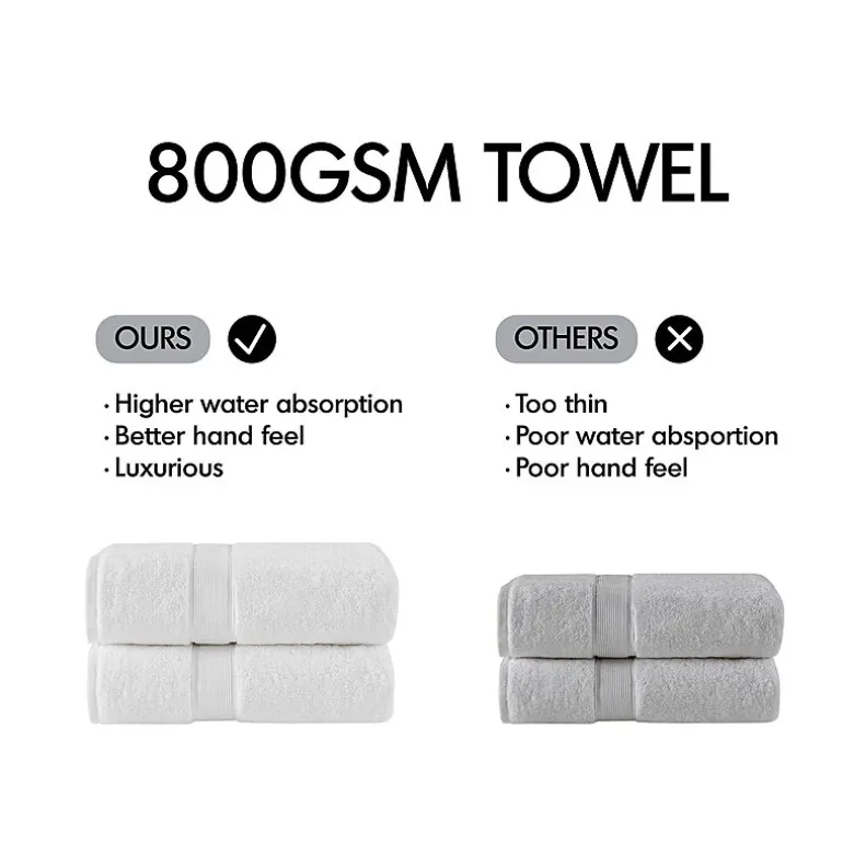 Madison Park Signature 800GSM 8-pc. Bath Towel Set