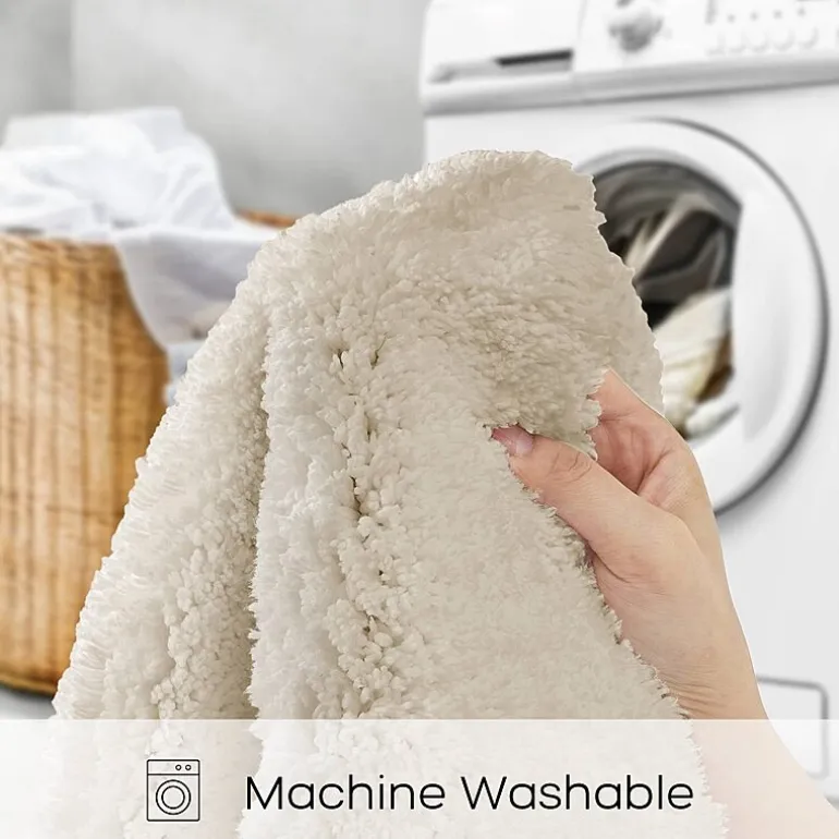Madison Park Signature Marshmallow Bath Rug Collection