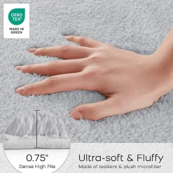Madison Park Signature Marshmallow Bath Rug Collection