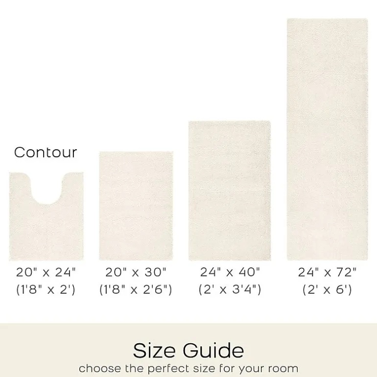 Madison Park Signature Marshmallow Bath Rug Collection