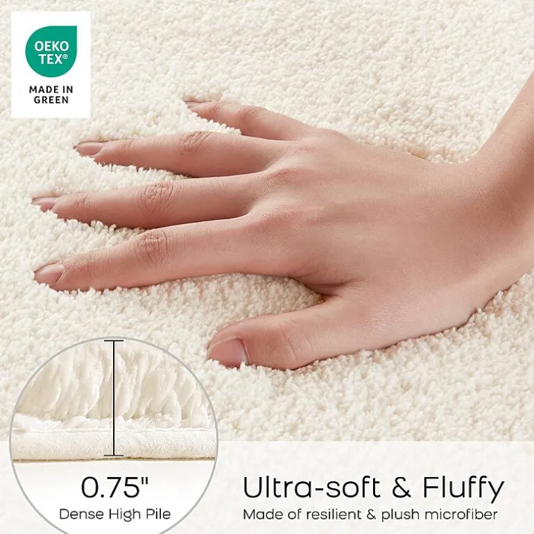 Madison Park Signature Marshmallow Bath Rug Collection