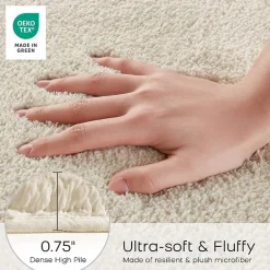 Madison Park Signature Marshmallow Bath Rug Collection
