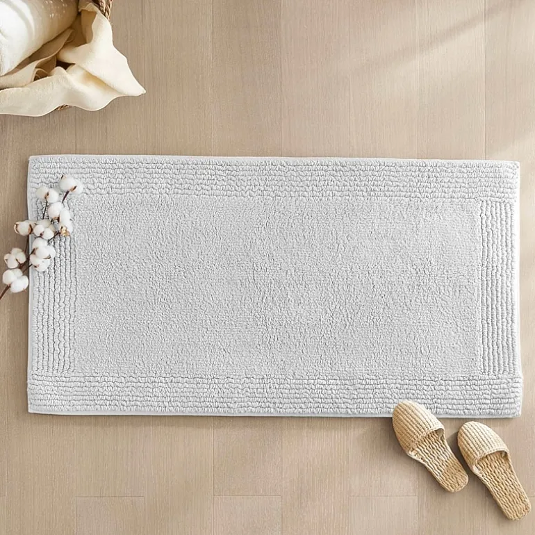 Madison Park Signature Splendor 100% Cotton Tufted 3000 Gsm Reversible Bath Rug