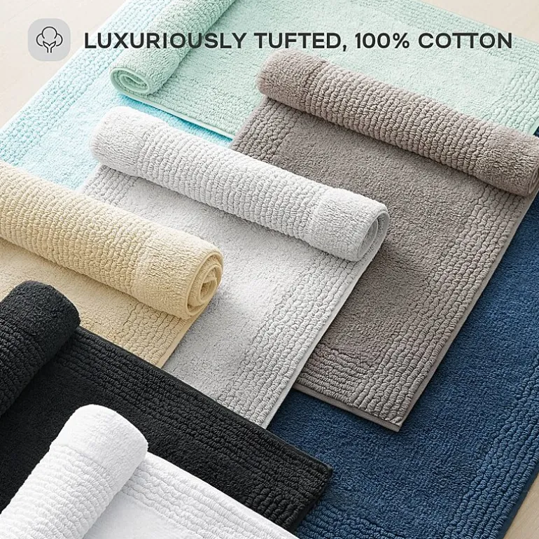 Madison Park Signature Splendor 100% Cotton Tufted 3000 Gsm Reversible Bath Rug