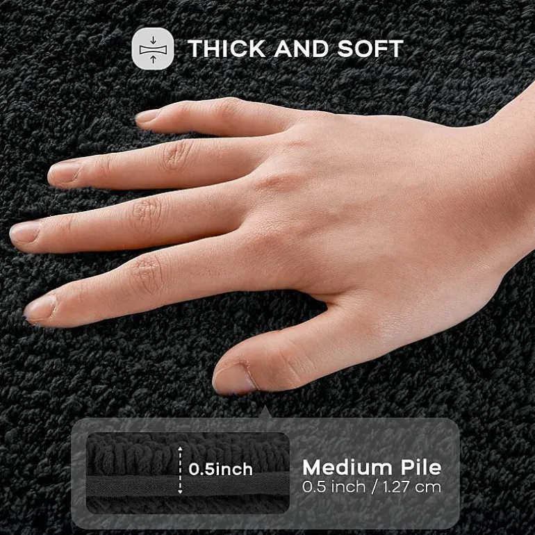 Madison Park Signature Splendor 100% Cotton Tufted 3000 Gsm Reversible Bath Rug