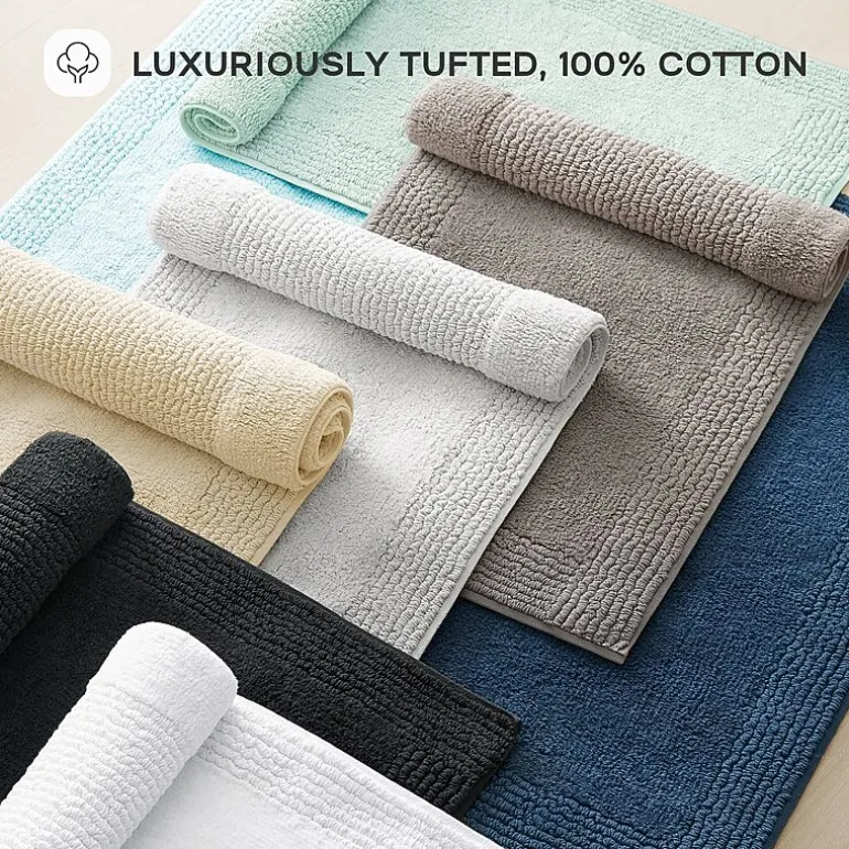 Madison Park Signature Splendor 100% Cotton Tufted 3000 Gsm Reversible Bath Rug