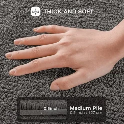 Madison Park Signature Splendor 100% Cotton Tufted 3000 Gsm Reversible Bath Rug