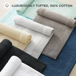 Madison Park Signature Splendor 100% Cotton Tufted 3000 Gsm Reversible Bath Rug