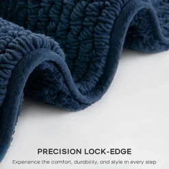 Madison Park Signature Splendor 100% Cotton Tufted 3000 Gsm Reversible Bath Rug