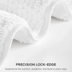 Madison Park Signature Splendor 100% Cotton Tufted 3000 Gsm Reversible Bath Rug